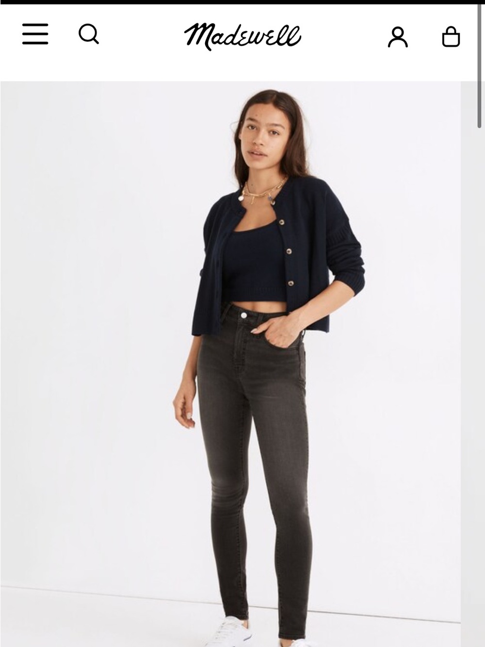Madewell Curvy Roadtripper Supersoft Skinny Jeans in Ardley Wash Size 27
